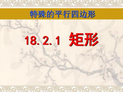 18.2.1矩形的性质