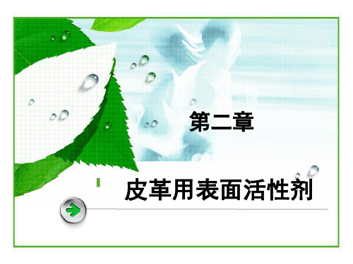 皮革用表面活性剂精品文档