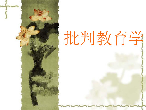 批判教育学
