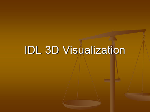 IDL教程_07_IDL三维视图