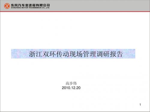 浙江双环现场管理调研报告2