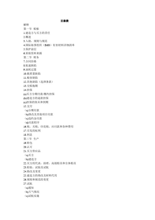 BIMCO标准新造船合同