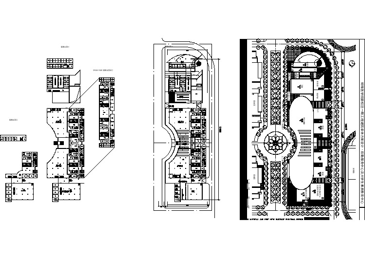 某医学院新校区一期工程单体方案建筑CAD设计图纸