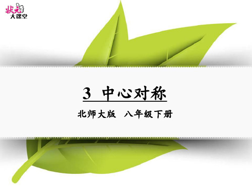 北师大版八年级下册数学3.4简单的图案设计(共14张PPT)