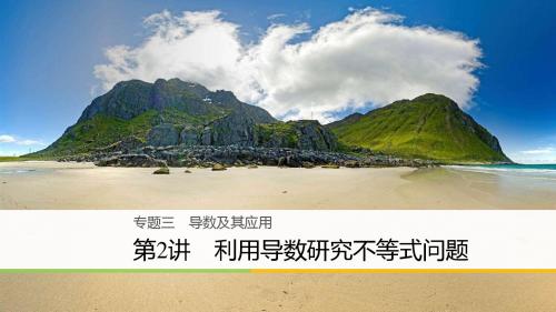 2018届高考数学理科二轮总复习课件：专题三 导数及其