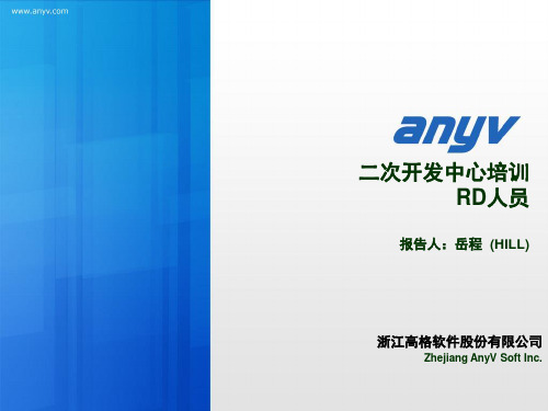 RD二次开发人员培训