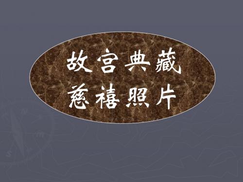 宫廷典藏慈禧照片