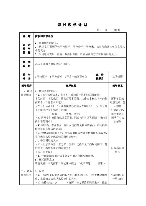 面积