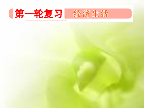 高三一轮复习经济生活第一课_PPT课件