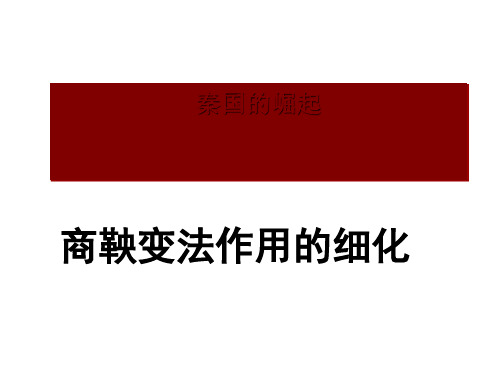 高中历史 秦国的崛起精品PPT课件1 〔人民版〕