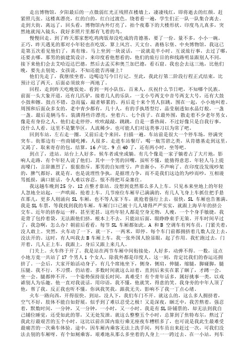 2021印度周游记(三十四)最艰苦的五个小时