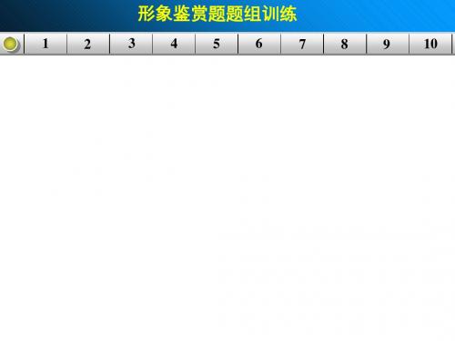 高考复习形象鉴赏题题组训练ppt