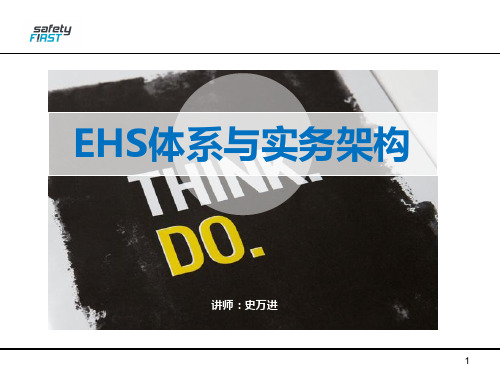 【安全微课堂第20期】史万进老师《EHS体系与实务架构(11.5)》