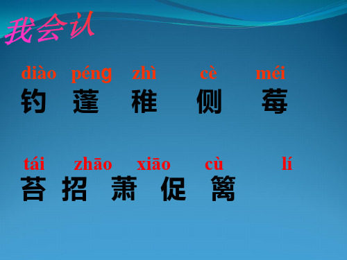S版二年级语文下册17古诗两首课件