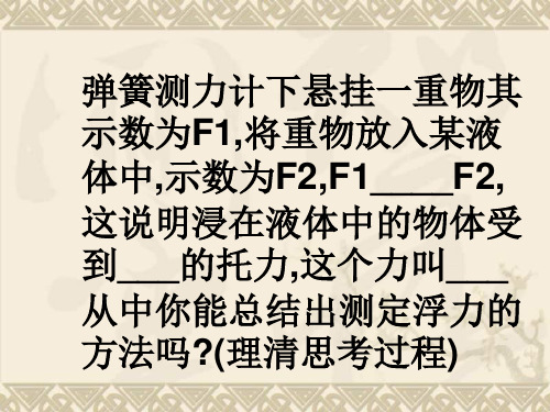 九年级物理 浮力课件人教新课标版