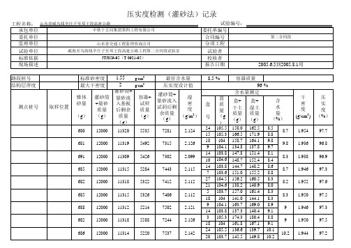 水稳压实度计算程序