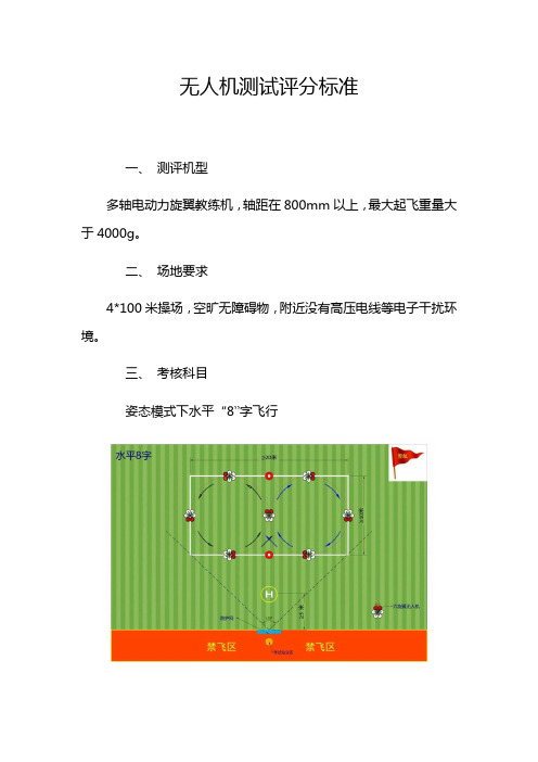 无人机测试评分标准