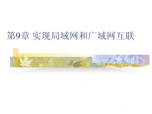 第9章_实现局域网和广域网互联