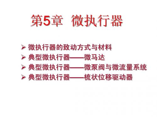 第五章 微执行器