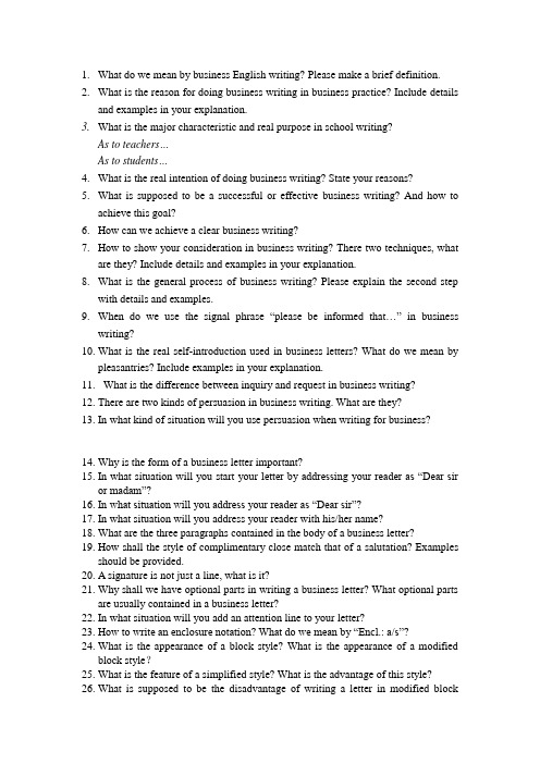 Business English Writing