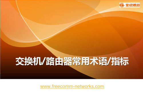 交换机路由器常用术语及指标