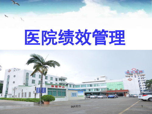 医院绩效管理分析  ppt课件