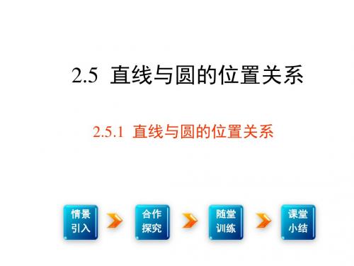 (新)湘教版九年级数学下册2.5《直线与圆的位置关系》课件(共5课时)