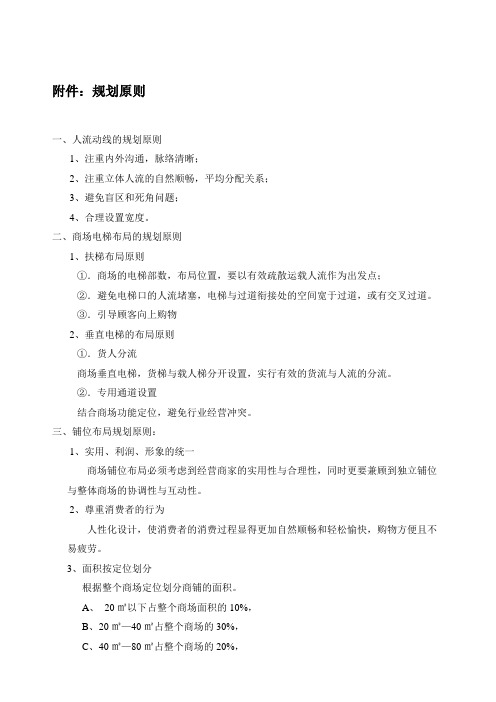 商场规划设计原则