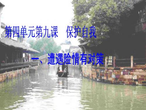 思想品德七年级(上)课件第四单元第九课：第一课时 遭遇险情有对策