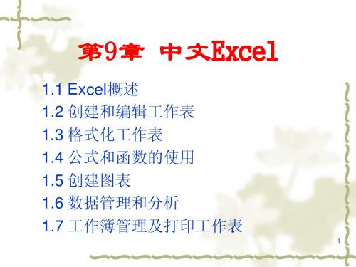zzb第09章 中文Excel