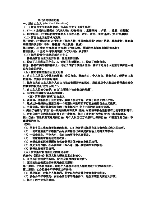 政治思潮