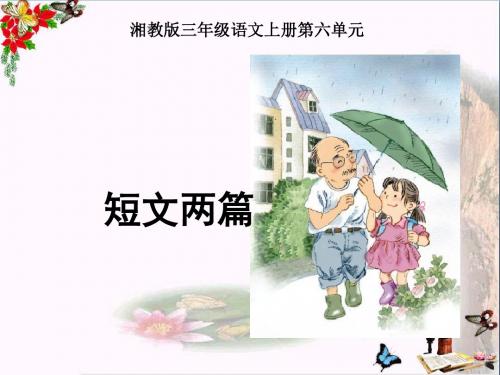 三年级语文上册第六单元倾斜的伞精选教学PPT课件4湘教版