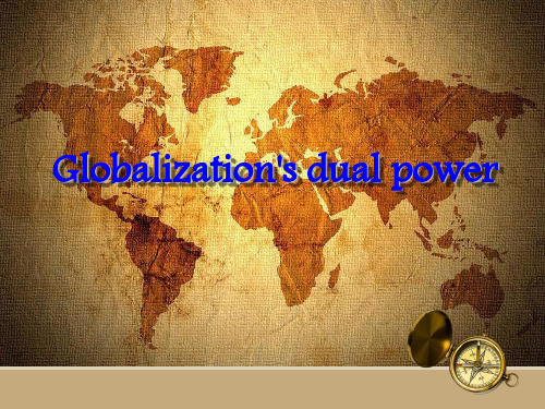 精读第8课 globalization's dual power