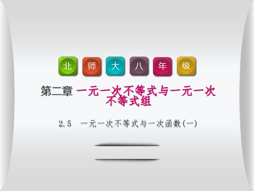新北师大版八年级数学下册《5. 一元一次不等式与一次函数  一元一次不等式与一次函数图象的关系》课件_12