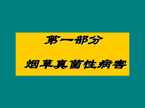 烟草病虫害及缺素症图谱