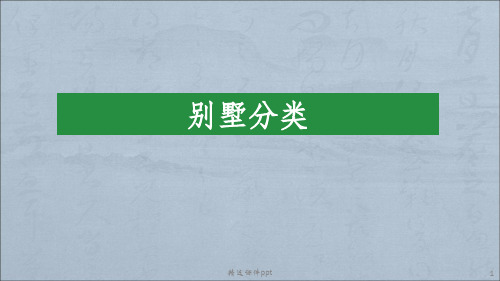 《别墅类型分析》PPT课件