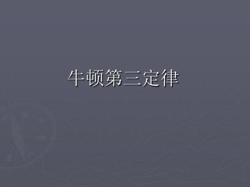 《牛顿第三定律》精品课件(新人教版必修1)