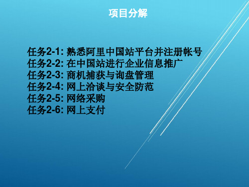 网络贸易实务电子任务2-2
