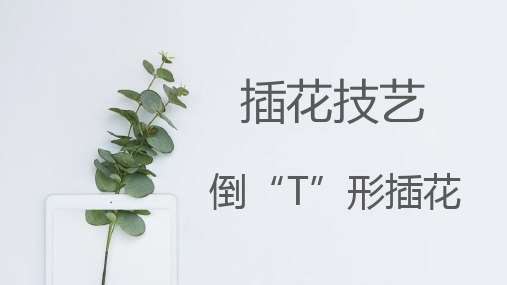 倒T形插花课件