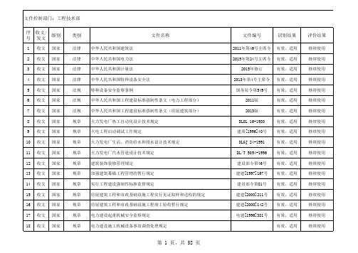 有效文件清单