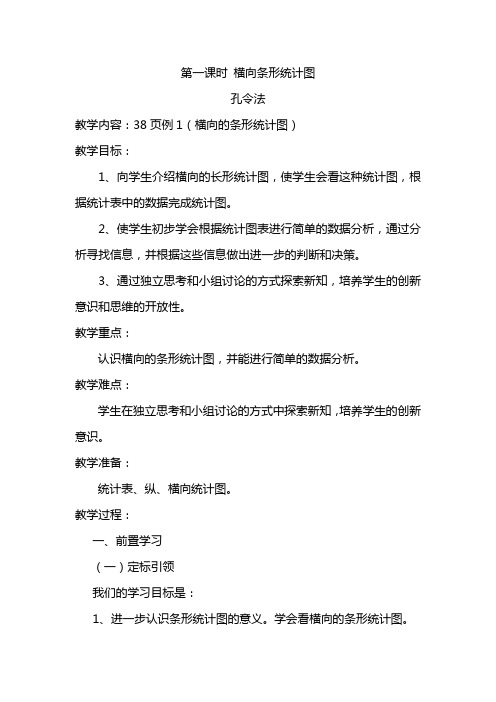 第1课时横向条形统计图
