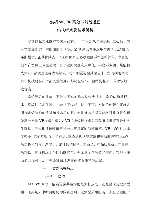 浅析VH、VG高效节能隧道窑结构特点及技术优势doc