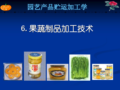 6.果蔬制品加工技术-罐藏