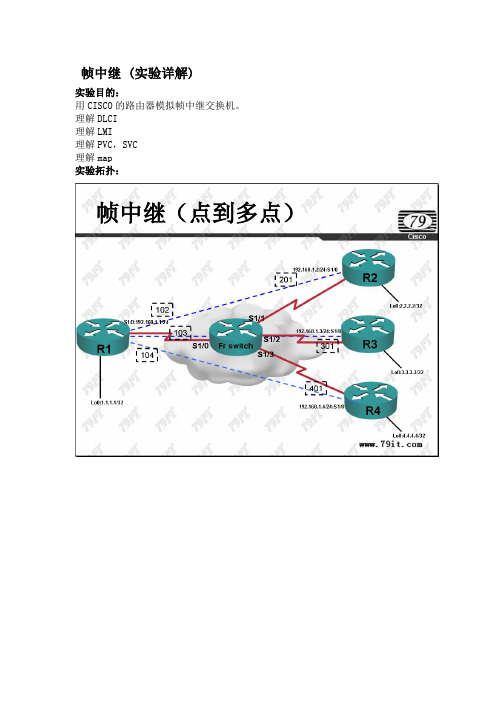 帧中继---点到多点