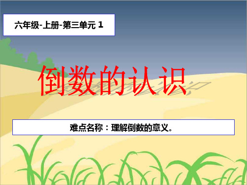 3.1   倒数的认识 课件