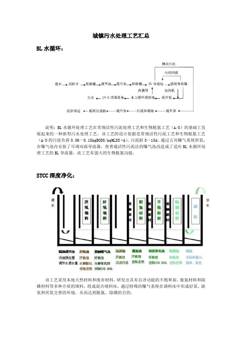 城镇污水处理工艺