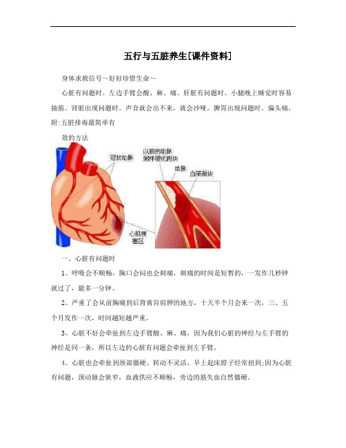 五行与五脏养生[课件资料]
