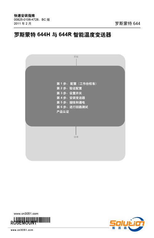 罗斯蒙特 644H 与 644R 智能温度变送器