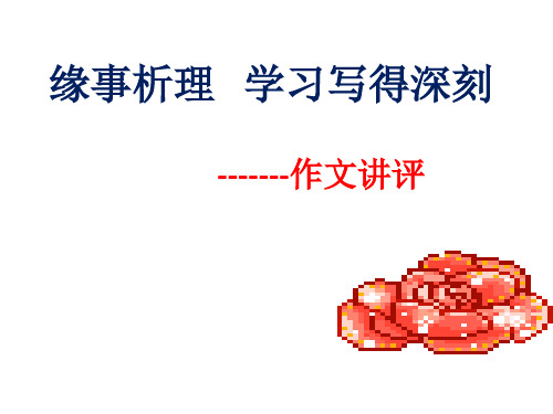缘事析理作文解析