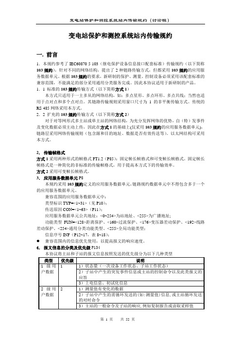 基于以太网的传输规约-103(修正)